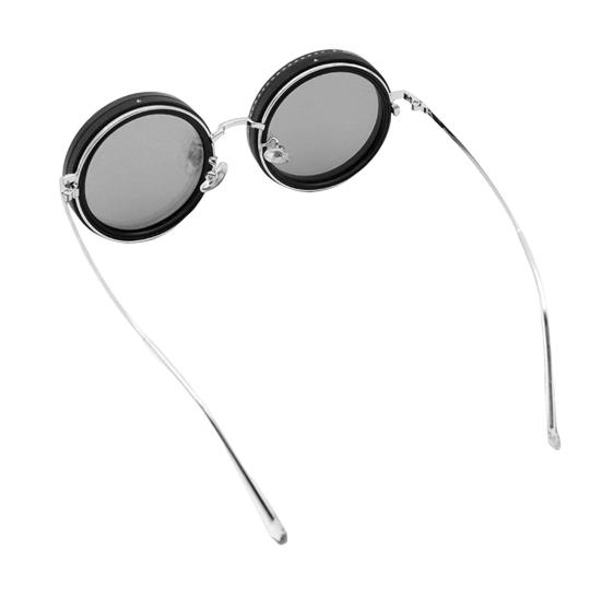 Round Polarized Glasses with ND Filter Lenses 1-9 Gears Adjustable Tint Sunglasses UV Protection Men Beach Fishing Driving Cycling Glasses Eyewear