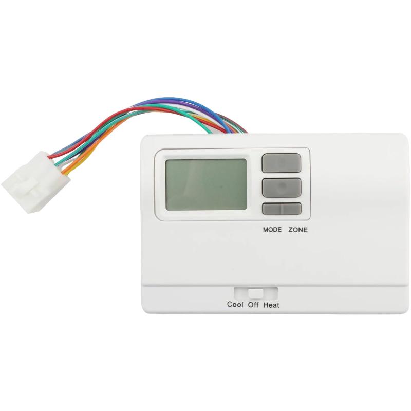 White Wall-Mounted RV Air Conditioner Thermostat Compatible with HVAC Systems, Model 8330D3351