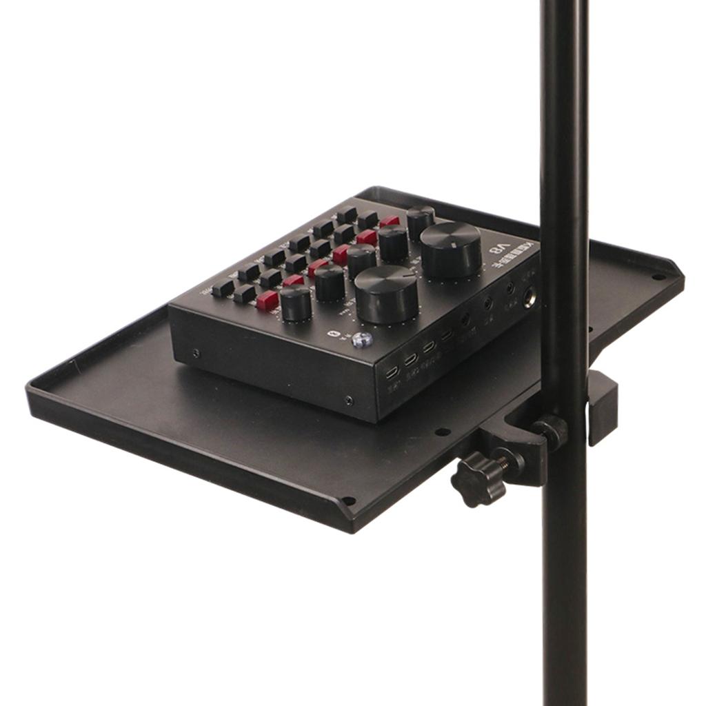 Equipo de Grabación Profesional Bandeja para Soporte de Micrófono Para Soportes de Micrófonos Soportes de Mezcladora Carga de 2 kg Durabilidad Construcción ABS