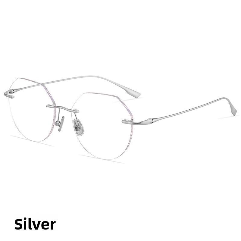 Minimalist Unisex Frameless Glasses With Blue Light Blocking For Office And Daily Use