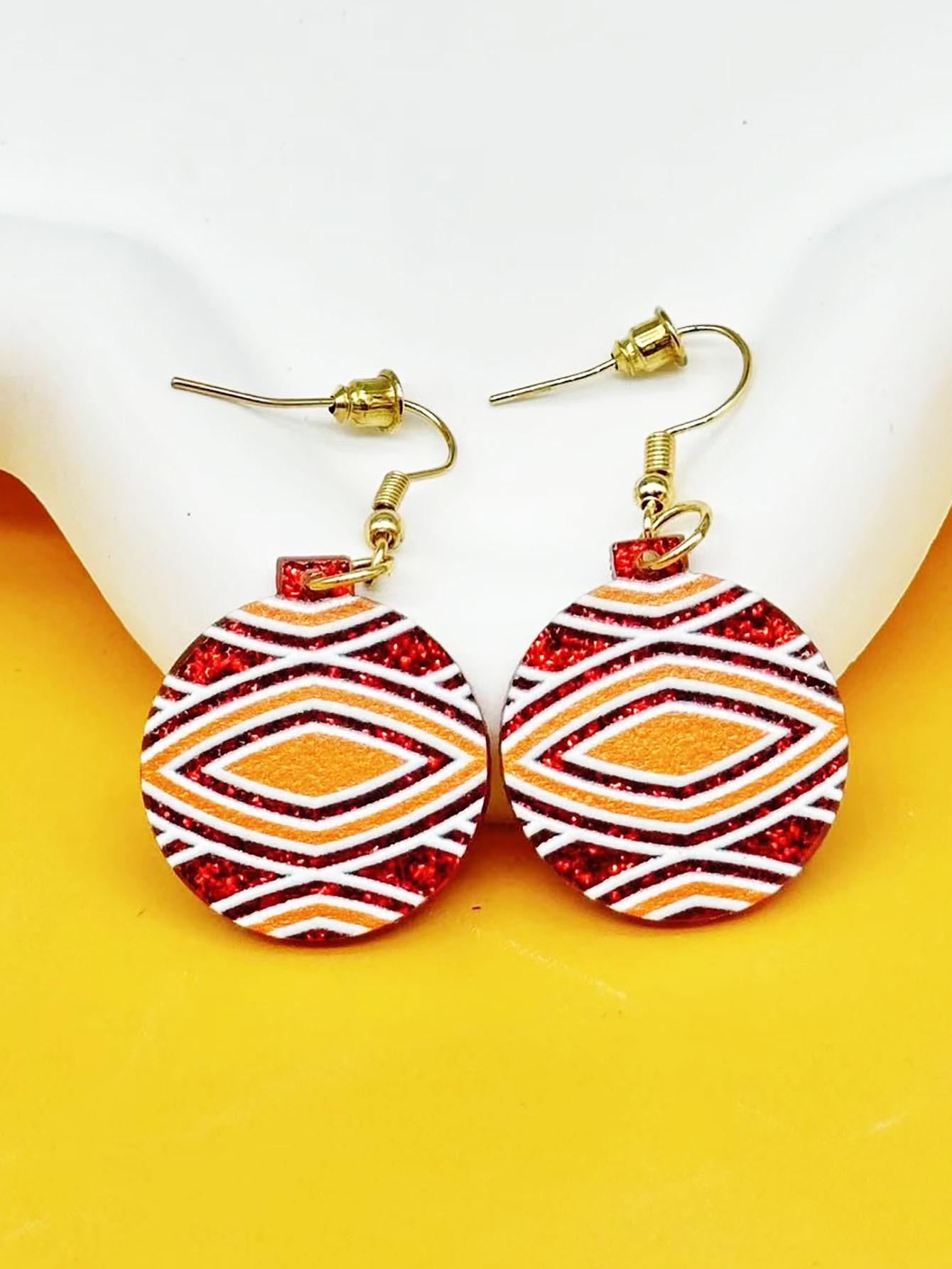 

Handmade Acrylic Cartoon Christmas Earrings – Creative Holiday Jewelry