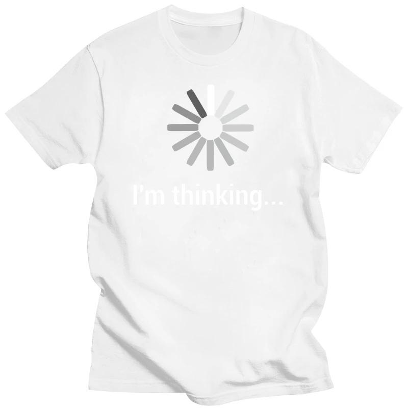 

I m Thinking Stand By I m Processing This T Shirts Graphic Cotton Streetwear Short Sleeve Birthday Gifts Summer Style T-shirt XXXXXL сірий колір