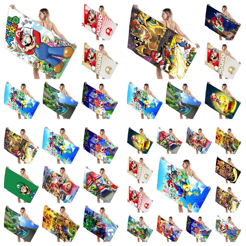 Children's Mario Beach Towel Super Soft And Absorbent!