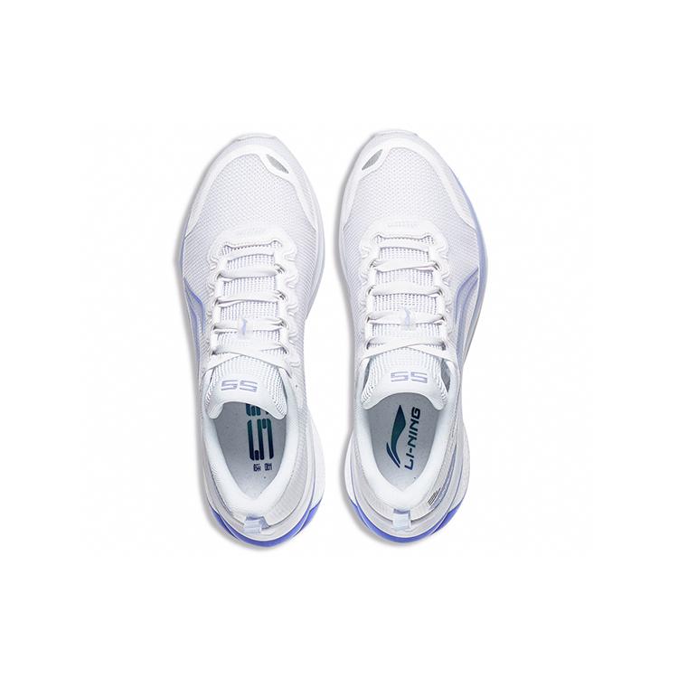 New LiNing WuShi 5S 3.0 V2 Cushioning Anti Slip And Wear Resistant Low Top Running Shoes Men's White Purple ARST023-2