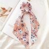 Hair Tie Floral Print Long Ribbon Hair Rope Easy To Wear Bun Half-Tied Hairstyles Ponytail Holder Hair Accessory