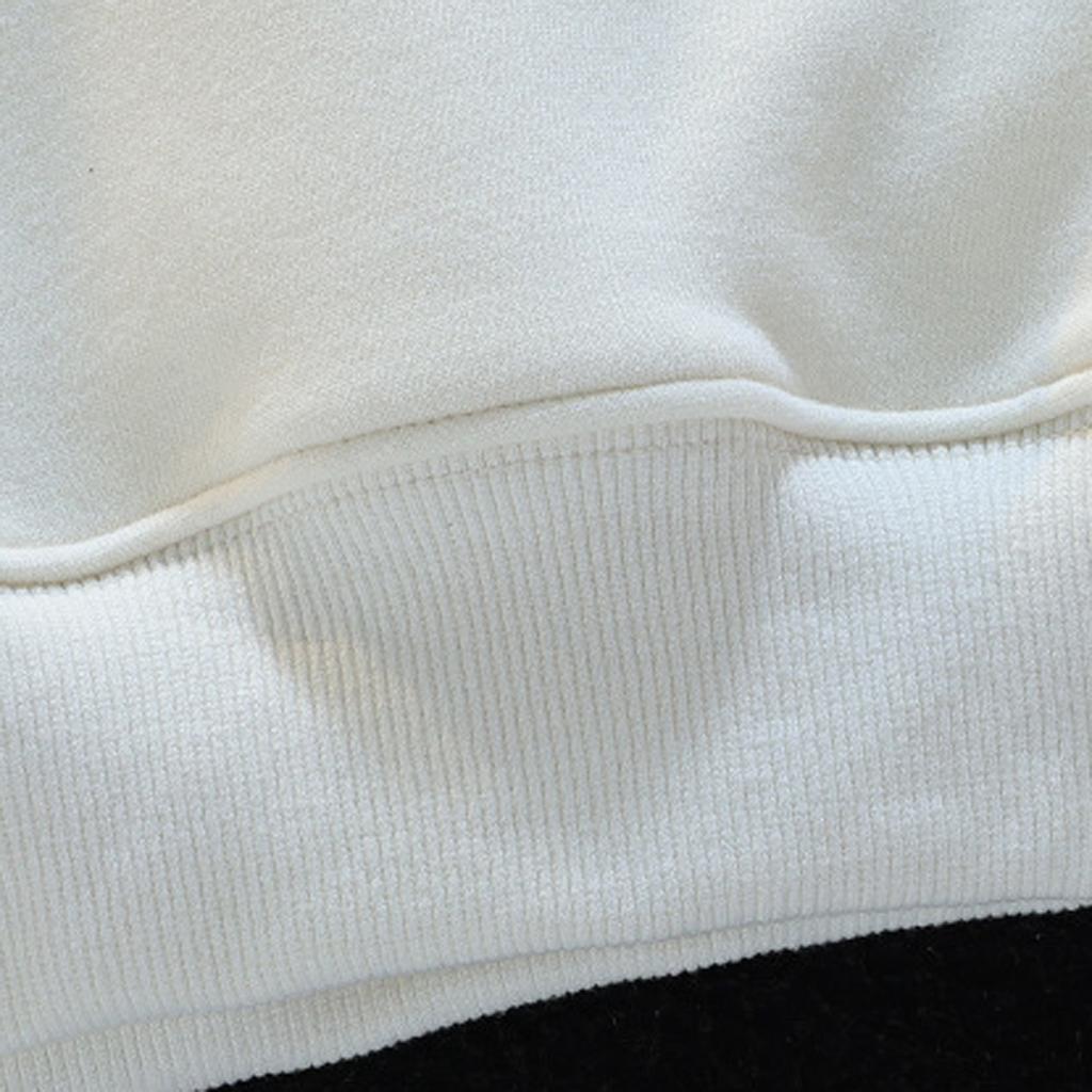 Ladies Fashion Casual Long Sleeve Round Neck Hoodie Pullover Top With  Pockets