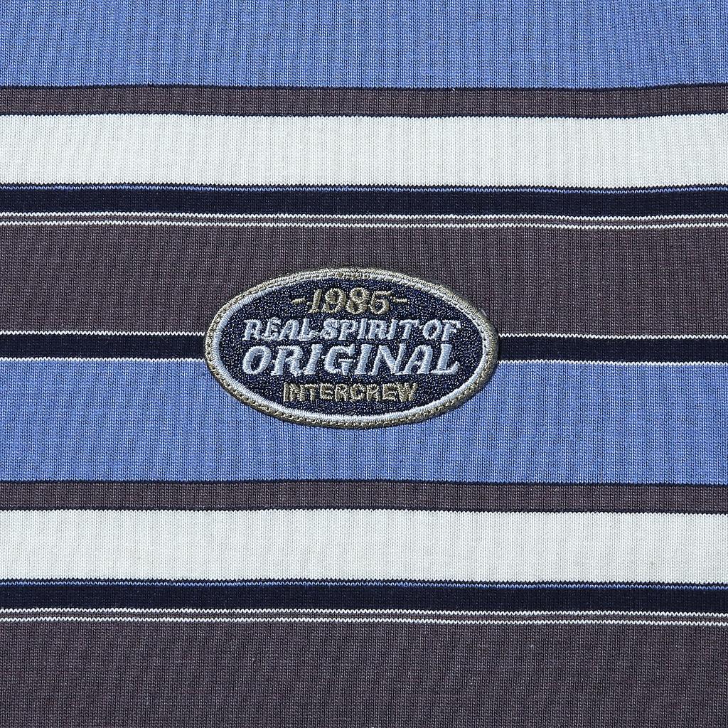 INTERCREW Retro Striped Short Sleeve T-Shirt Brown Ita2Tm04Abr