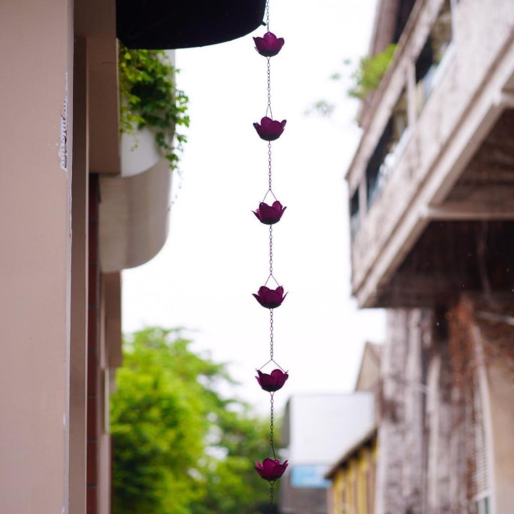 Flower Rain Chain Eaves Drainage Chain Rainwater Chain
