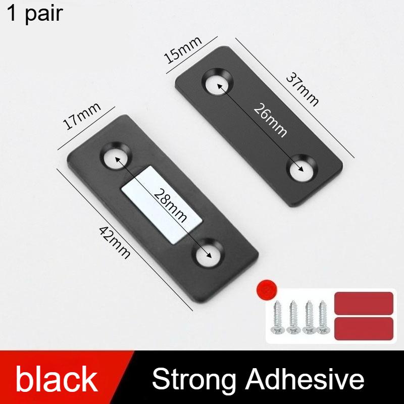 Ferromagnetic Door Adsorption Strips,No-Drilling Invisible Magnets for Sliding Wardrobe Doors, Strong Magnetic Patches for Home