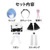 NIUKACOS Rem and Ram Cosplay Costume with Wig from Life In Another Maid Outfit for Photo Size L ReZERO -Starting World-, Anime, Adults, Halloween,