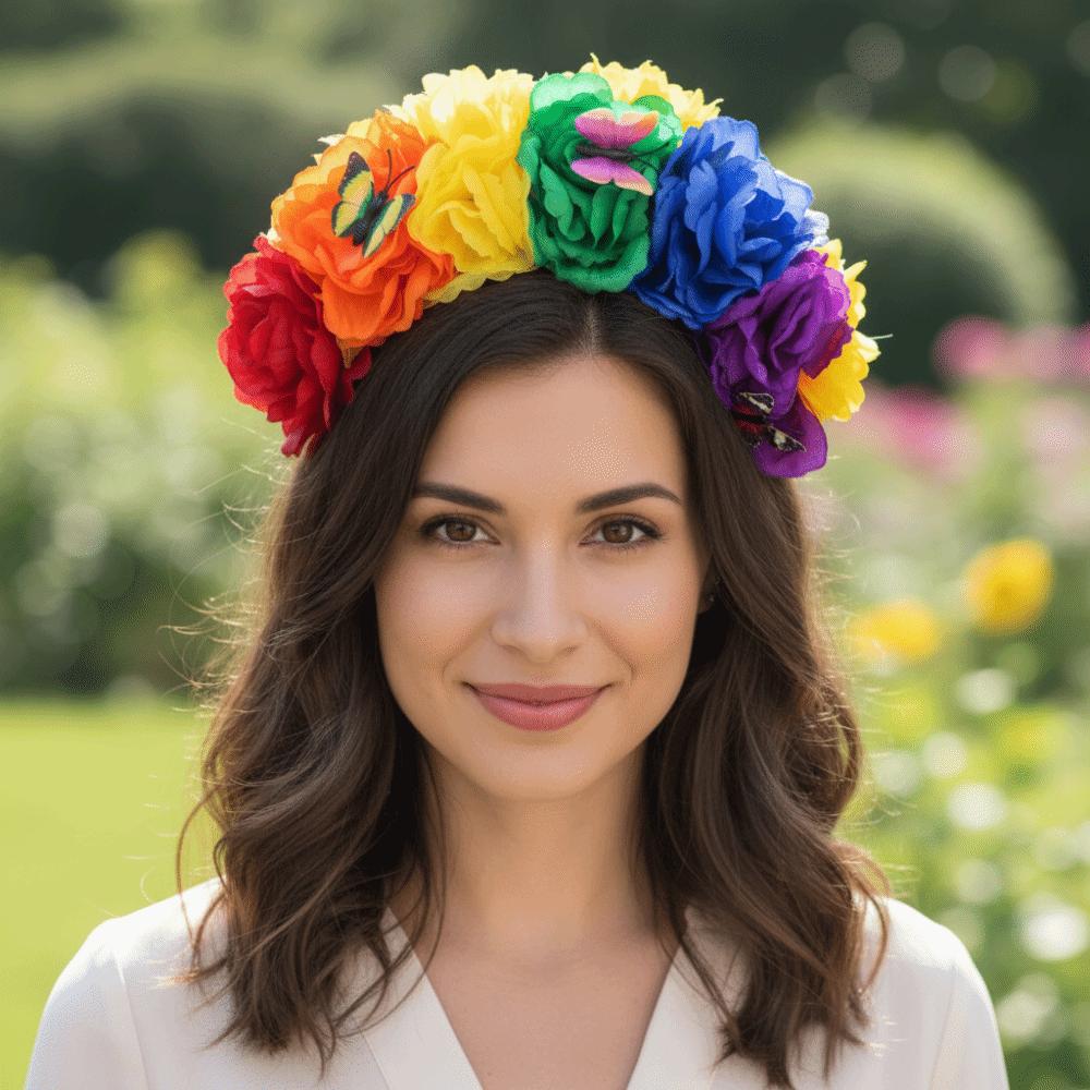 Lightweight Artificial Camellia Headband Comfortable Fabric Headband Halloween