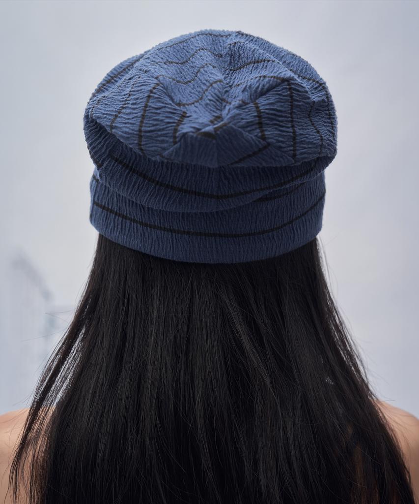 SOMSOC Jane Stripe Reversible Beanie_Navy