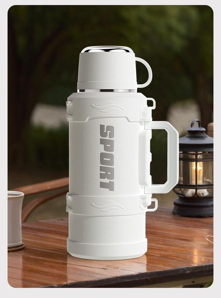 Large Capacity 316 Stainless Steel Thermos Flask - Portable Insulated Water Bottle for Home and Outdoor Use