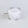 Small Parts Storage Box Mini Hardware Accessories Box Plastic Hard Plastic Box Pp Small Box Transparent Commercial Packaging Box