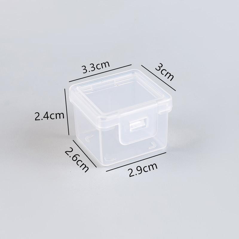 Small Parts Storage Box Mini Hardware Accessories Box Plastic Hard Plastic Box Pp Small Box Transparent Commercial Packaging Box