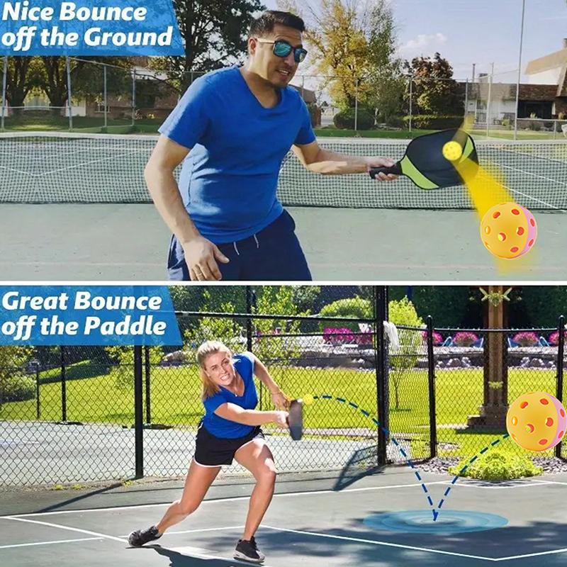 Pickleball Balls Two-Colors-Combined Indoor/Outdoor Training Pickleball Strong Flight Stability & Rebound Outdoor Sports Gear