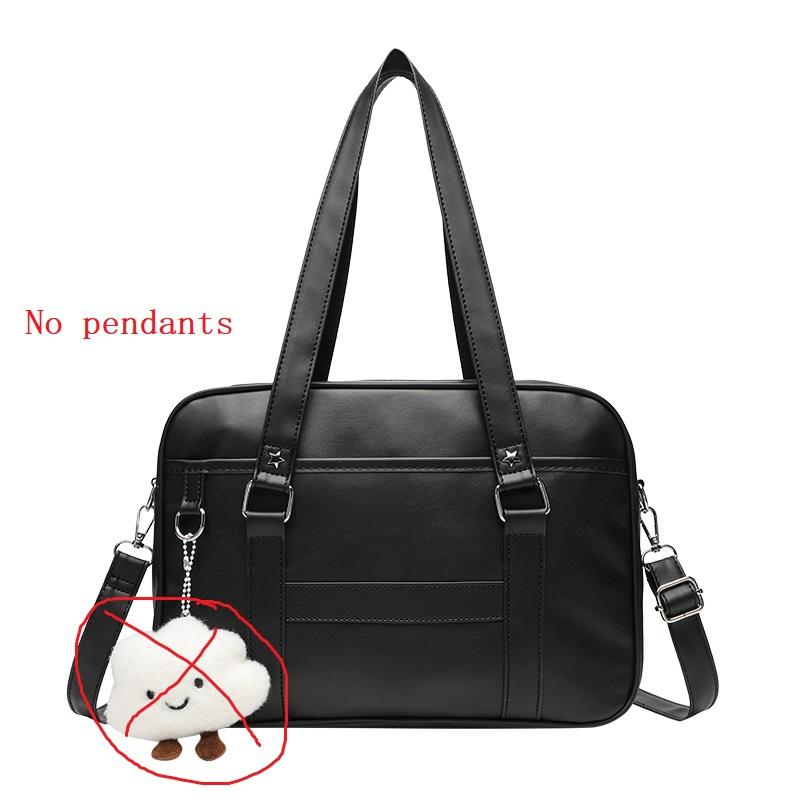 

Fashi Japanese Style jk Uniform Bag girl shoulder Bag Women s Skew Straddle Commuter Bag Female PU Leather Minimalist handbag чёрный
