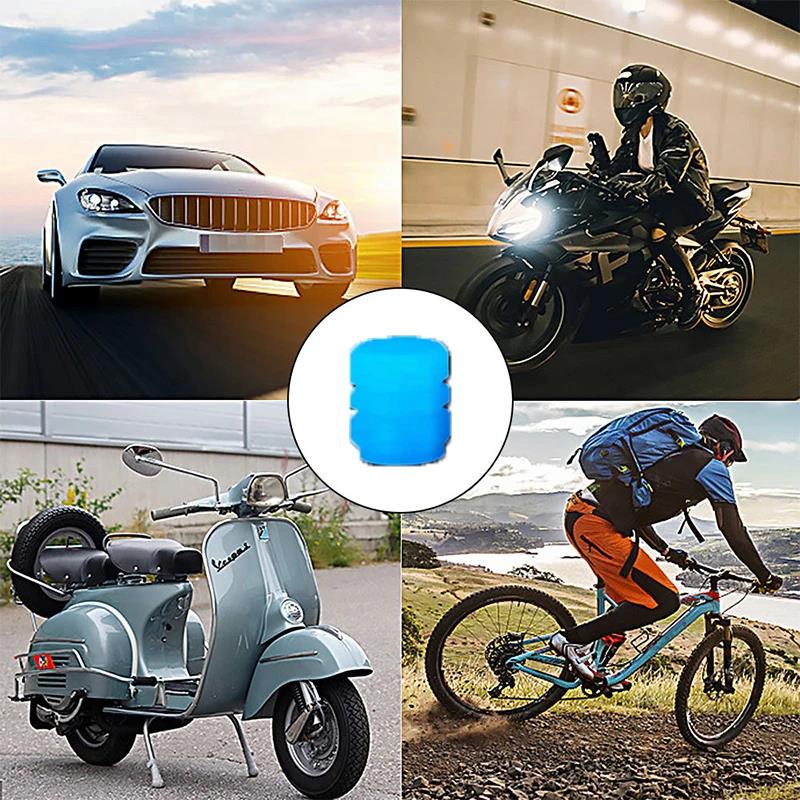 1/4/8 stk Lysende Ventilhætter Natlysende Bil Motorcykel Cykel Hjul Styling Dæk Nav Universel Hætte Dekoration Ventil Stammer 1