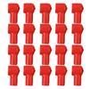 20PCS Plastic Battery Terminal Cover Boots Insulating Protective Lug Cap 12x20mm Red Parts Accessories
