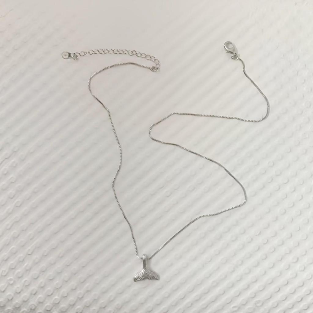 Dolphin Mermaid Tail Pendant Necklace - Simple Korean Style Couples' Accessory