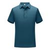 President Waffle IJszijde Poloshirt: Werkkleding met korte mouwen en omgeslagen kraag met aangepast logo