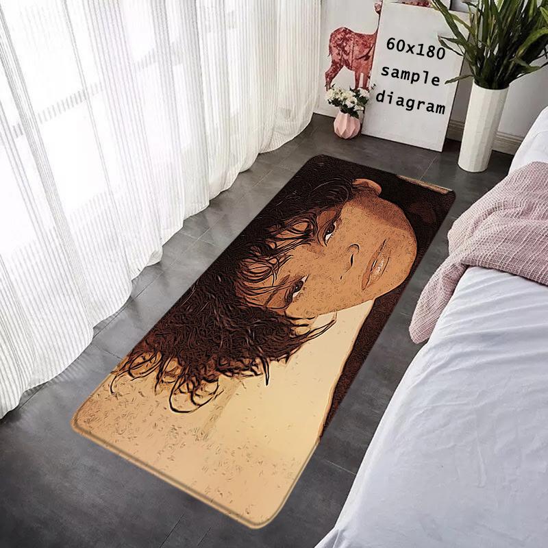 Foot Rug Welcome Floor Mat for Entryway Whitney Houston Bathroom Hallway Carpet Kitchen Water Adsorbed Rugs Fluffy Home Decor
