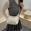 Retro Bag Women's New Jacquard Handbag Fashionable and Simple Shoulder Messenger Bag