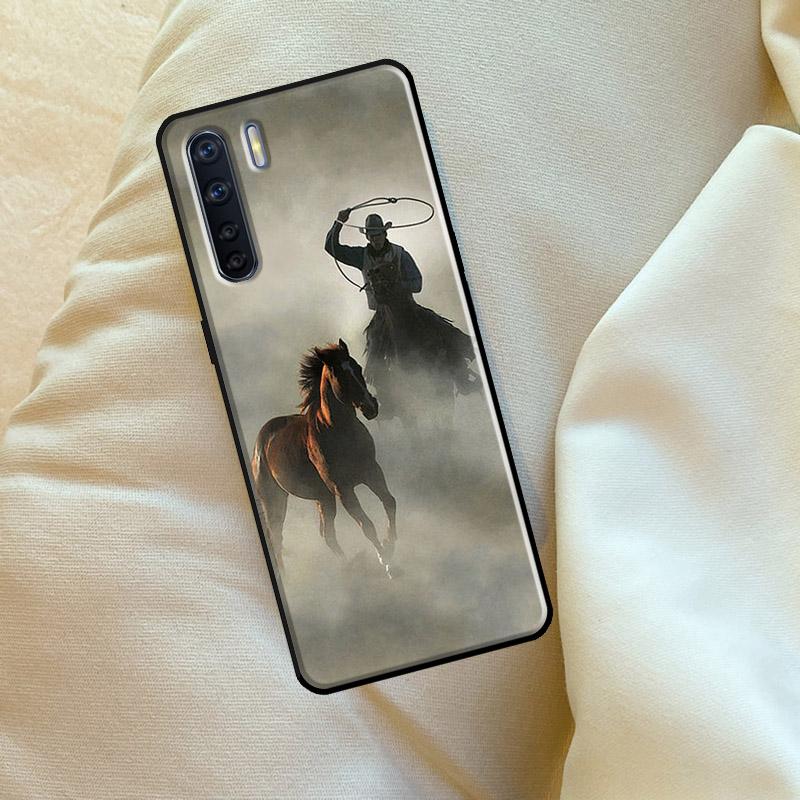Rodeo Cowboy Lasso For OPPO A79 A38 A58 A78 A98 A54 A74 A94 A16 A76 A96 A5 A9 A52 A72 A15 A17 A57 A53S Case