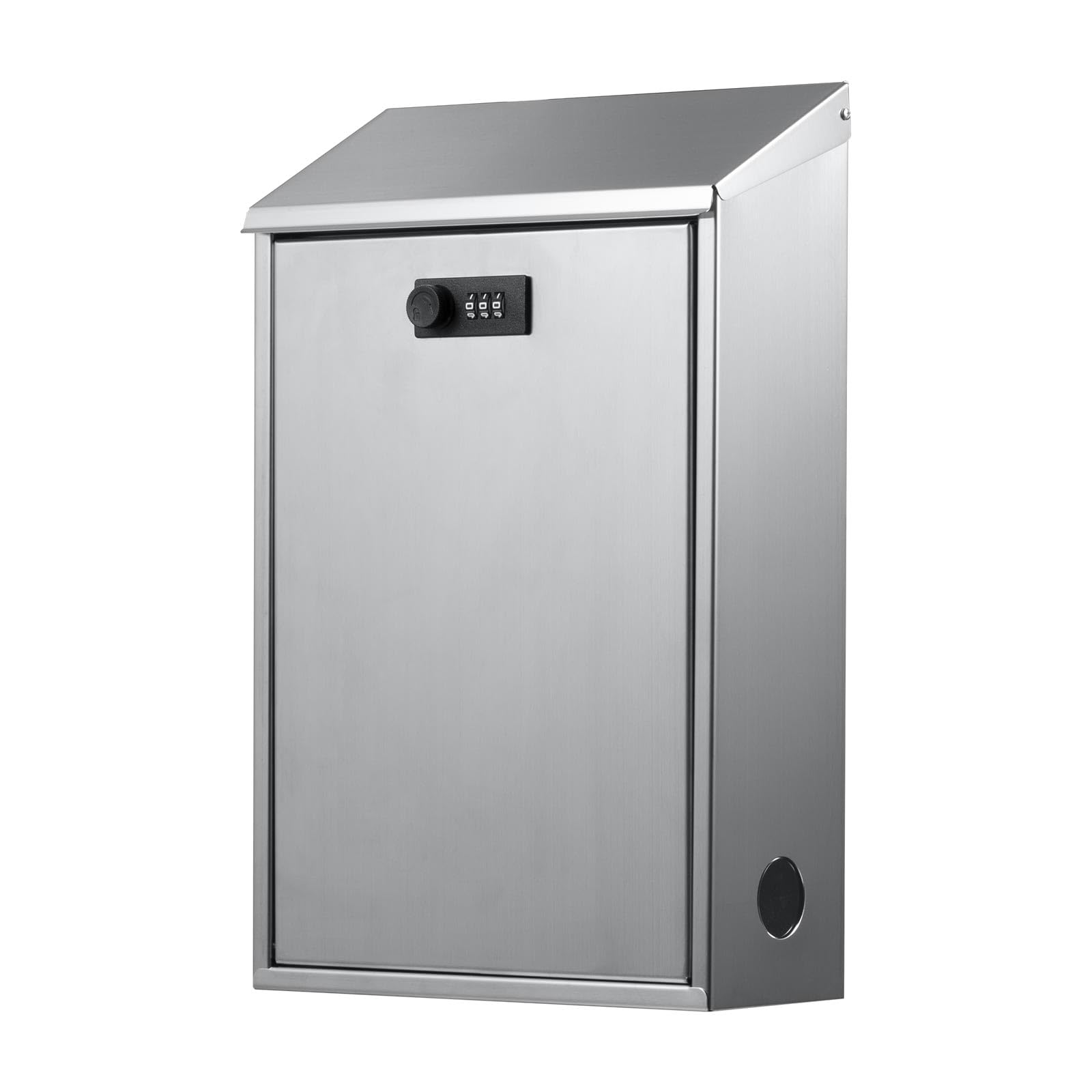 

Большой почтовый ящик Hachibanya с комбинационным замком, почтовый ящик из нержавеющей стали SUS304, запираемый, настенный, стальной,