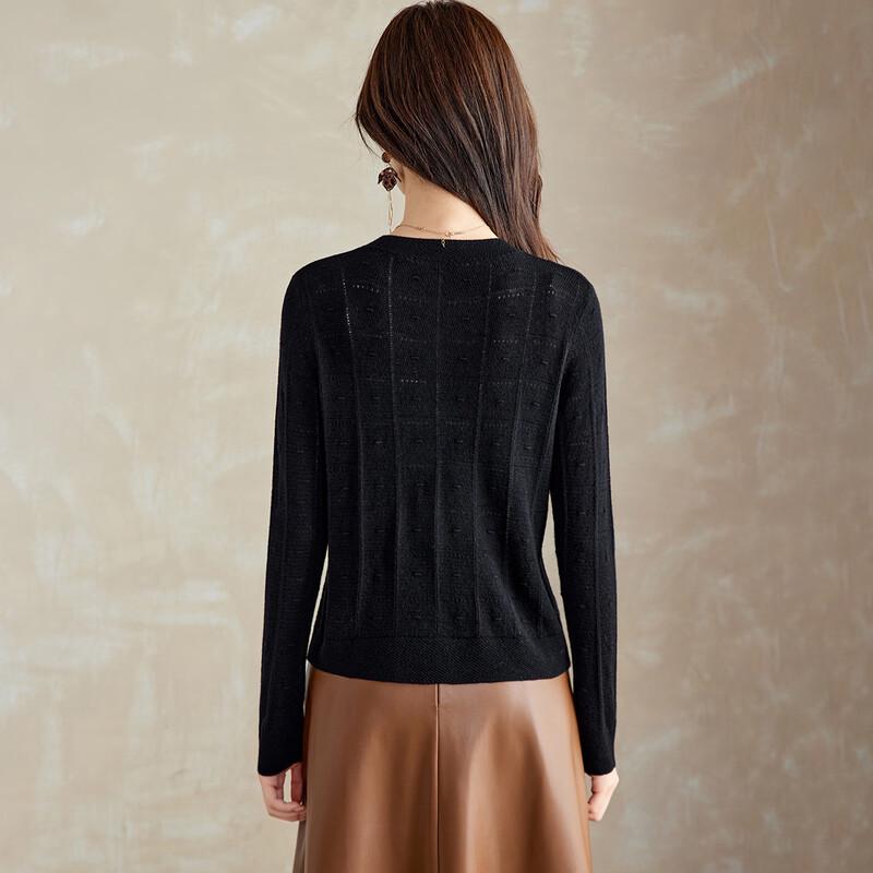 Srcr Women's Petite Thin Wool Cardigan