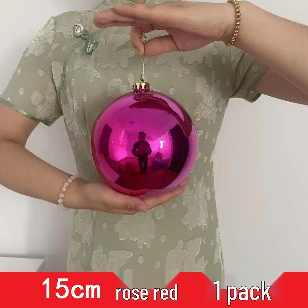 Custom Electroplated Round Christmas Hanging Ornament