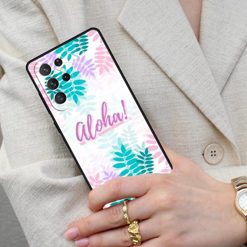 Aloha Beach Life Hawaii Cell Phone Case for Samsung Galaxy S26 Ultra S25 S24 S23 S22 S21 S20 Note10 Cover
