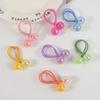 Sweet and Cute Candy-Colored Double-Ended Round Bead Hair Ties for Girls, Rubber Bands, Student Hair Accessories Suitable for Daily Wear, Campus Outf