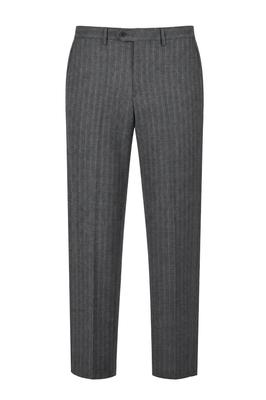 RENOMAHOMME Wool Pencil Stripe Tailored Pants Grey Rkkmsp22A
