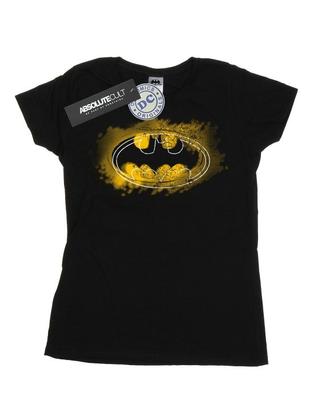 Womens/Ladies Batman Spray Logo Cotton T-Shirt