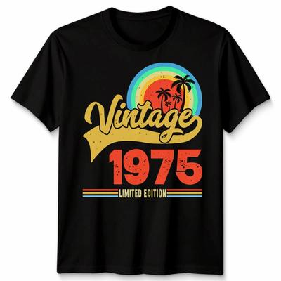 Vintage 1975 51. Geburtstag Geschenk Unisex 51 Jahre Alt T-Shirt