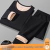 Herren Thermisches Fleece-gefüttertes Rundhals-Basisschicht-Set
