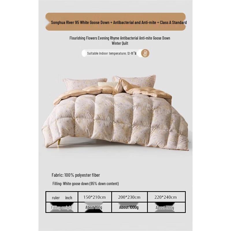 Mercury Home Textiles Antibacterial Goose Down Comforter