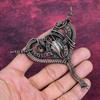 Mother Of Pearl Pendant Gemstone Pendant Copper Wire Wrapped Handmade Jewelry