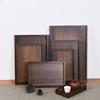 MOLUONA Walnut Wood Rectangular Tea Tray with Handles
