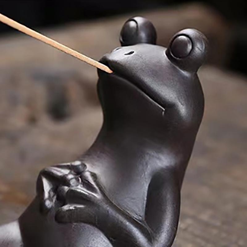 Kikkerhand Wierookstokhouder Keramische Wierookbrander Asvanger Voor Aromatherapie/Yoga/Meditatie/Woonkamer Kantoor Decoratie