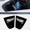Par de Spoilers de Embellecedor Lateral Trasero para BMW Serie 3 F30 Sedán 2013 2014 2015 2016- Cubierta de Persiana de Ventana Rejillas de Ventilación