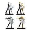 Romantic Couple Dancing Sculpture Resin Figurine Statue for Anniversary Ballroom Dancers Ballet Lovers Home Desk Office