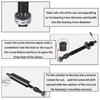 Easy To Use Motorcycle Bearing Puller Removal Tool Kit 9-23mm Diameter Suitable for DIY Enthusiasts & Repair Technicians