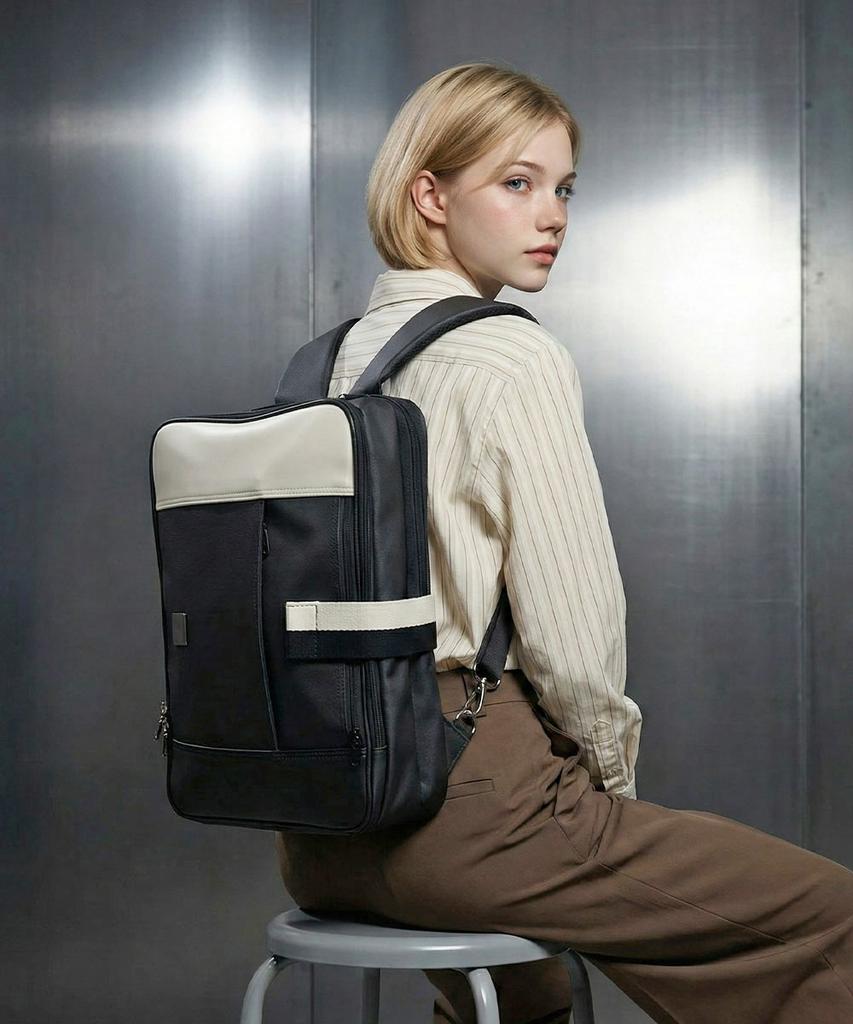Lodinatt Workation Backpack Ivory Black
