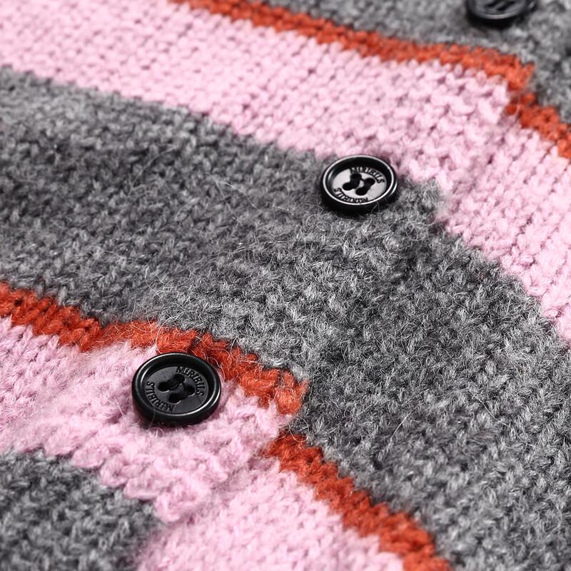 Tatou Women's Striped V-Neck Knit Cardigan