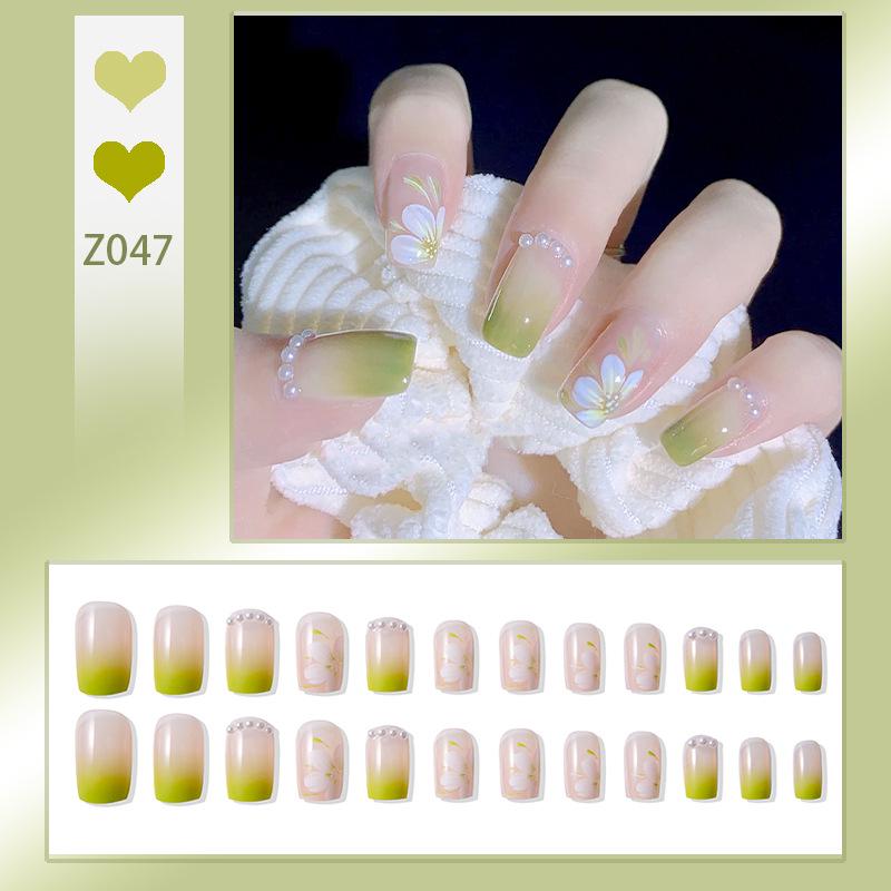 Handmade Press-On Nails – Crushed Diamond Butterfly Glitter Tips Collection
