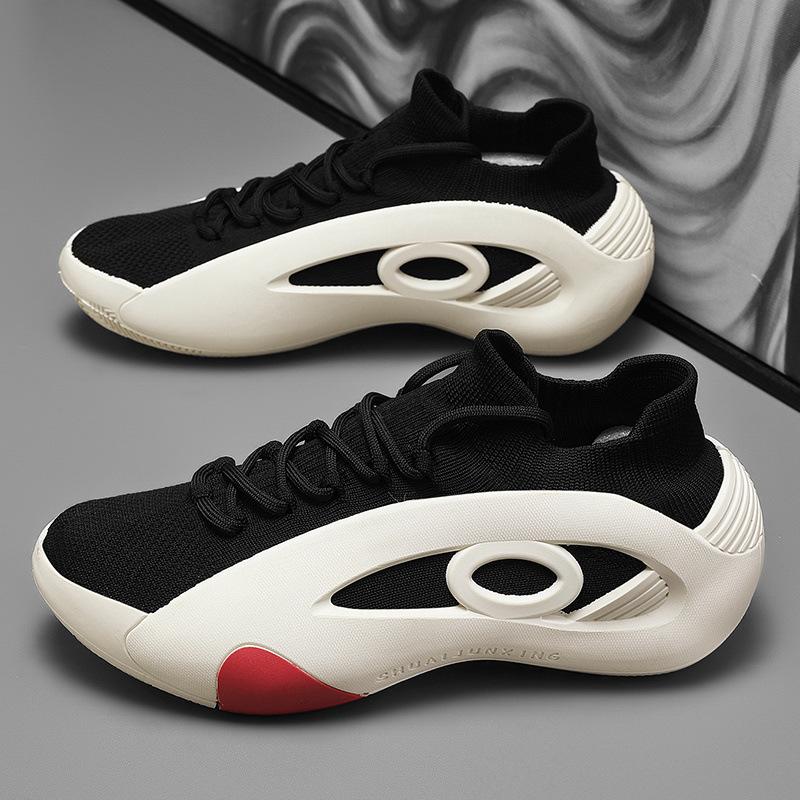 Summer Breathable Fly-woven Mesh Men's Shoes Non-slip New Mesh Sports Socks Casual Basketball Shoes Sports Shoes