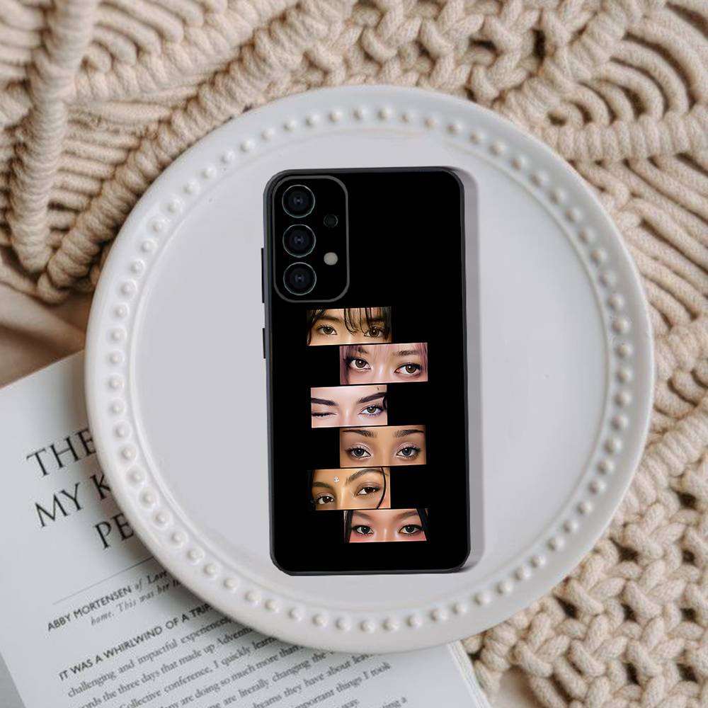 Phone Case For Samsung Galaxy A73,31,32,72,41,53,52,71,22,5G,Note,J7,8,9 K-KATSEYES Music Group Soft Black Cover
