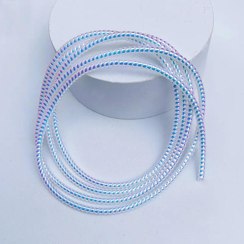 1/2pcs 1.6M Laser Cable Protectors Spiral Data Cable Universal Phone Charger Cord Saver Sleeve